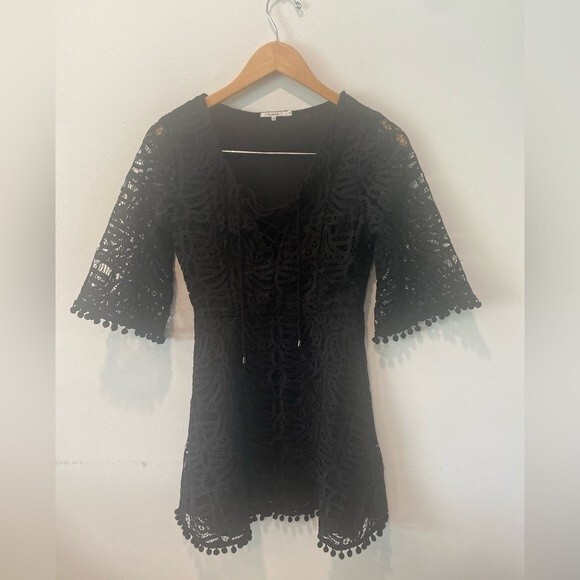 NWOT TULAROSA • Coal Lace Mini Dress in Onyx Size XS - Picture 7 of 7